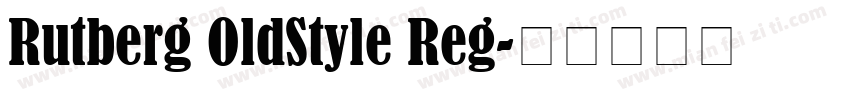 Rutberg OldStyle Reg字体转换
